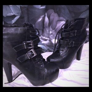 #bamboo straps heels